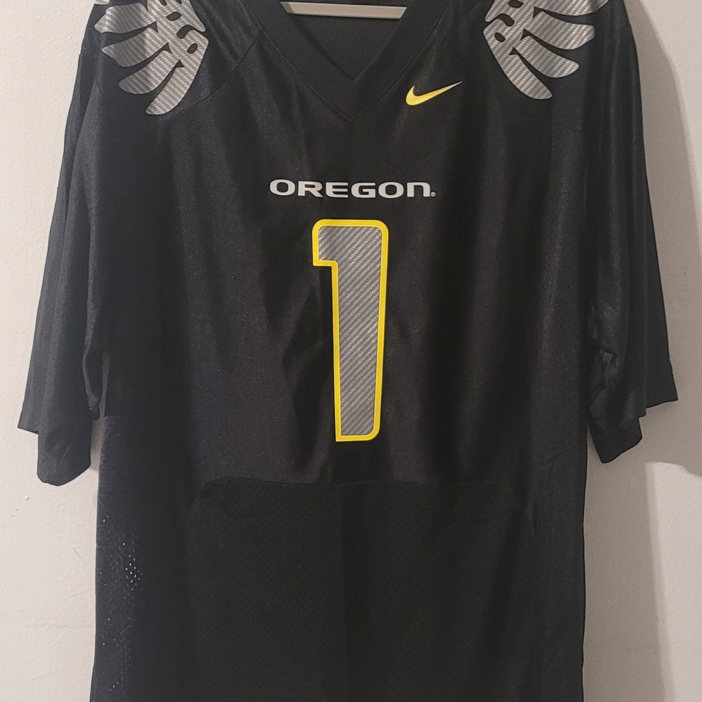 Nike Oregon Ducks Football Jersey #1 Black Men’s L